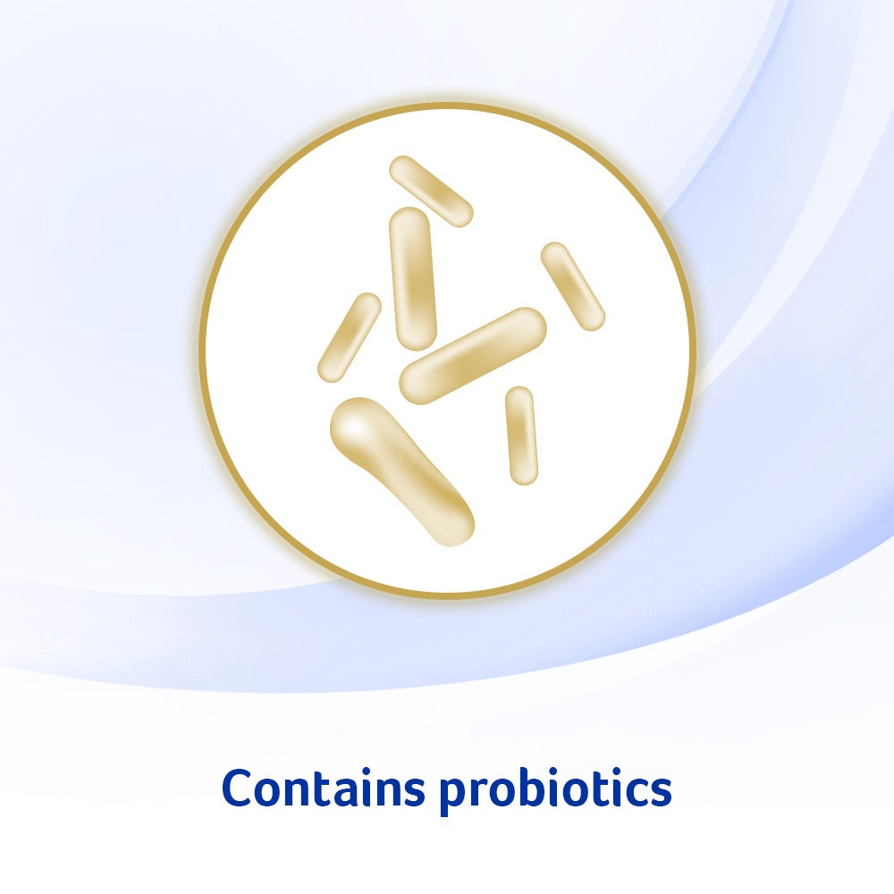 Contains probiotics