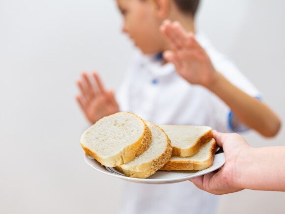 child refusing to eat bread