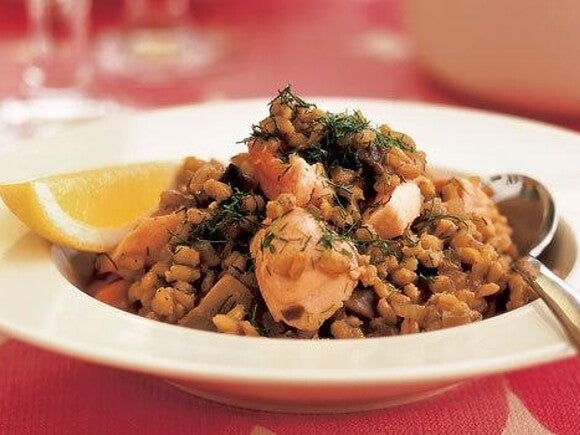 Barley Risotto with Trout