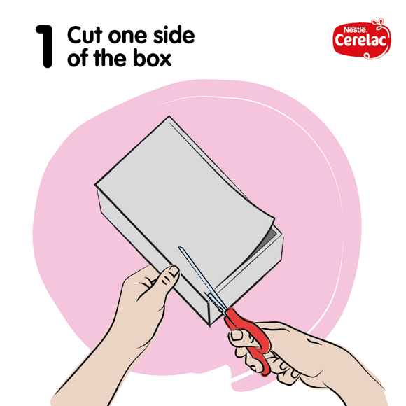 Create a Christmas Puzzle from a CERELAC box 1