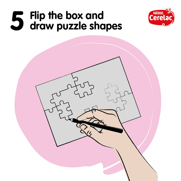 Create a Christmas Puzzle from a CERELAC box 5