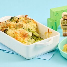 Broccoli and Cauliflower Cheese Bake
