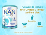 NAN OPTIPRO 3 Toddler Formula, From 1 Year  – 800g  – 800g -Fun ways to include NAN OPTIpro3 in your toddlers diet: